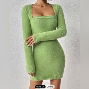 Shein fuzzy dress